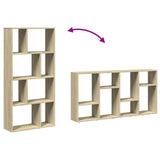 Bookcase Sonoma Oak 60x20x120.5 cm Engineered Wood 858149