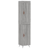 Highboard Grey Sonoma 34.5x34x180 cm Engineered Wood 3200111