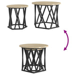 ZNTS Nesting Side Tables 2 pcs Sonoma Oak Engineered Wood 868244