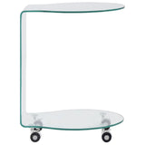 Coffee Table 45x40x58 cm Tempered Glass 284725