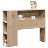 Headboard with Storage 75 cm Solid Wood Pine 855645