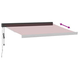 Automatic Retractable Awning Burgundy 350x250 cm 3215329