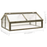 Greenhouse Grey Solid fir wood and transparent panels Medium 316416