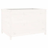 Garden Raised Bed White 119.5x82.5x78 cm Solid Wood Pine 825311