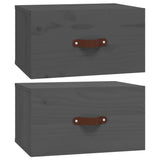 Wall-mounted Bedside Cabinets 2 pcs Grey 40x29.5x22 cm 820991