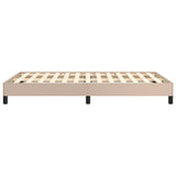 Bed Frame without Mattress Cappuccino 120x190 cm Small Double Faux Leather 379501