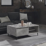 Coffee Table Concrete Grey 90x60x35 cm Engineered Wood 806008