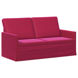 2 Seater Sofa Wine Red 150 x 81 x 82 cm Velvet 42041092