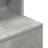 Bedside Cabinet Concrete Grey 39x35x125 cm Engineered Wood 861313