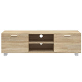 TV Cabinet Sonoma Oak 140x40.5x35 cm Engineered Wood 342623