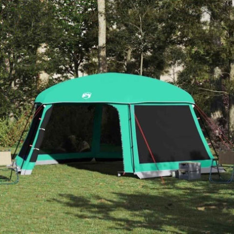 ZNTS Pool Tent with Removable Fly & Mesh Walls Sea Green 618x532 cm 4100629