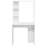 Desk with Shelf White 78.5 x 37 x 154.5 cm Engineered Wood 869338