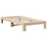 Bed Frame without Mattress 90x200 cm Solid Wood Pine 855325