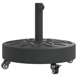 Parasol Base with Wheels for 38 / 48 mm Poles 27 kg Round 4007976
