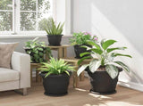 Plant Pots 24 pcs Black 34 x 28 cm Plastic 3403288