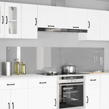 Kitchen Backsplash 2 pcs Light Grey 110 x 50 cm Tempered Glass 3415501