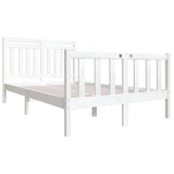 3100959 Bed Frame without Mattress White Solid Wood 140x200 cm