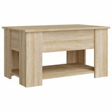 Coffee Table Sonoma Oak 79x49x41 cm Engineered Wood 809713