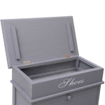 ZNTS Shoe Cabinet Grey 50x28x98 cm Paulownia Wood 284090