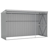 Garden Shed Grey Galvanised Steel Large Garden Shed Rectangular 316226