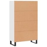 Highboard White 69.5x31x115 cm Engineered Wood 828260