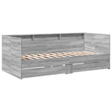 Daybed Grey sonoma Engineered wood Single Daybed Rectangular 3280844