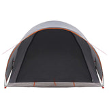 Tunnel Tent with Roof Grey and Orange 370 x 275 x 210 cm 42028679