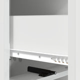 Drawer Cabinet High Gloss White 33 x 34.5 x 92 cm 894389