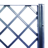 Garden Planter with Trellis Blue Grey 40x40x142 cm PP 367916