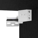 TV Wall Unit Wall-mounted 5 pcs Black oak Engineered Wood 3402778