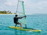 Inflatable SUP Board with Sail POSEIDON 330 x 76 x 15 cm Green 42039138