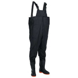 Chest Waders with Boots Black Size 42 4016985