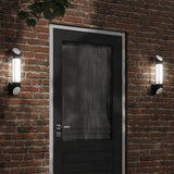 Outdoor Wall Lights 2pcs Black Stainless Steel 4006295