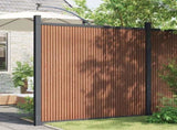 Fence Panel WPC Brown 180x186 cm 4003981