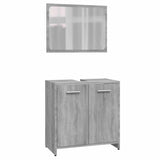 Bathroom Furniture Set Grey Sonoma Engineered Wood 815529