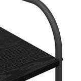 Clothes Rack with Shelf Black 120 x 44 x 160 cm Engineered Wood 868445