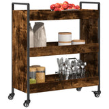Kitchen Trolley Smoked Oak 70x30x82 cm Engineered Wood 842318