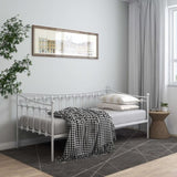 Sofa Bed Frame White Powder-coated metal Single 324756