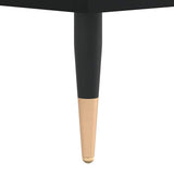 Bedside Cabinet Black 40x35x50 cm Engineered Wood 830654