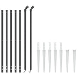 Wire Mesh Fence with Spike Anchors Anthracite 1.1x10 m 154242