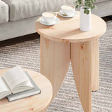 Coffee Table 2 pcs Natural 873544