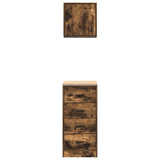 Garage Cabinets 2 pcs Smoked Oak Engineered Wood 3328327