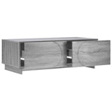 Coffee Table Grey Sonoma 102 x 50.5 x 35 cm Engineered Wood 8011456