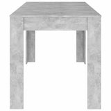 Dining Table Concrete Grey 140x74,5x76 cm Engineered Wood 804206