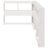 Bookcase Headboard L-Shaped White 100 cm Solid Wood Pine 859272