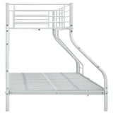 Bunk Bed Frame without Mattress White Metal 140x200 cm/90x200 cm 287903