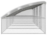 Chicken Cage 4 pcs Silver 800 x 200 x 200 cm Galvanised Steel 3368316
