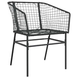 Garden Dining Set Black 3334486