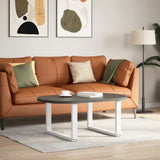 Coffee Table Legs U-Shaped 2 pcs White 60x cm Steel 4013161