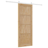 Sliding Door ORKDAL Brown 78 x 202 cm Solid Pine Wood 3333750